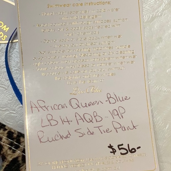 Lisa Blue AFRICAN QUEEN bikini -blue (#42) - Picture 8 of 13